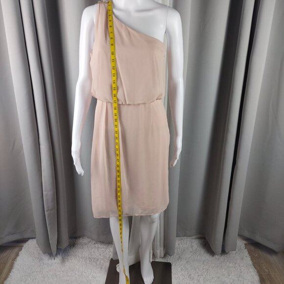 Adrianna Papell Pink Chiffon Embellished Cocktail Dress. Size 8 (NWT) - Picture 7 of 14